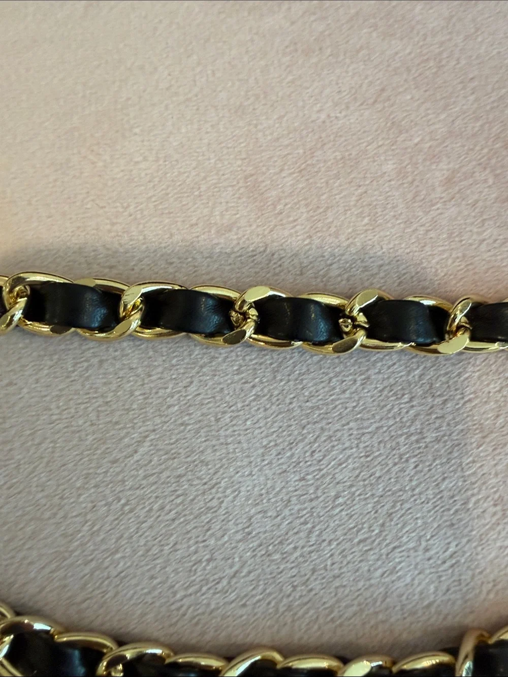 CHANEL Black and Gold Charm Chain Belt - Picture 11 of 15